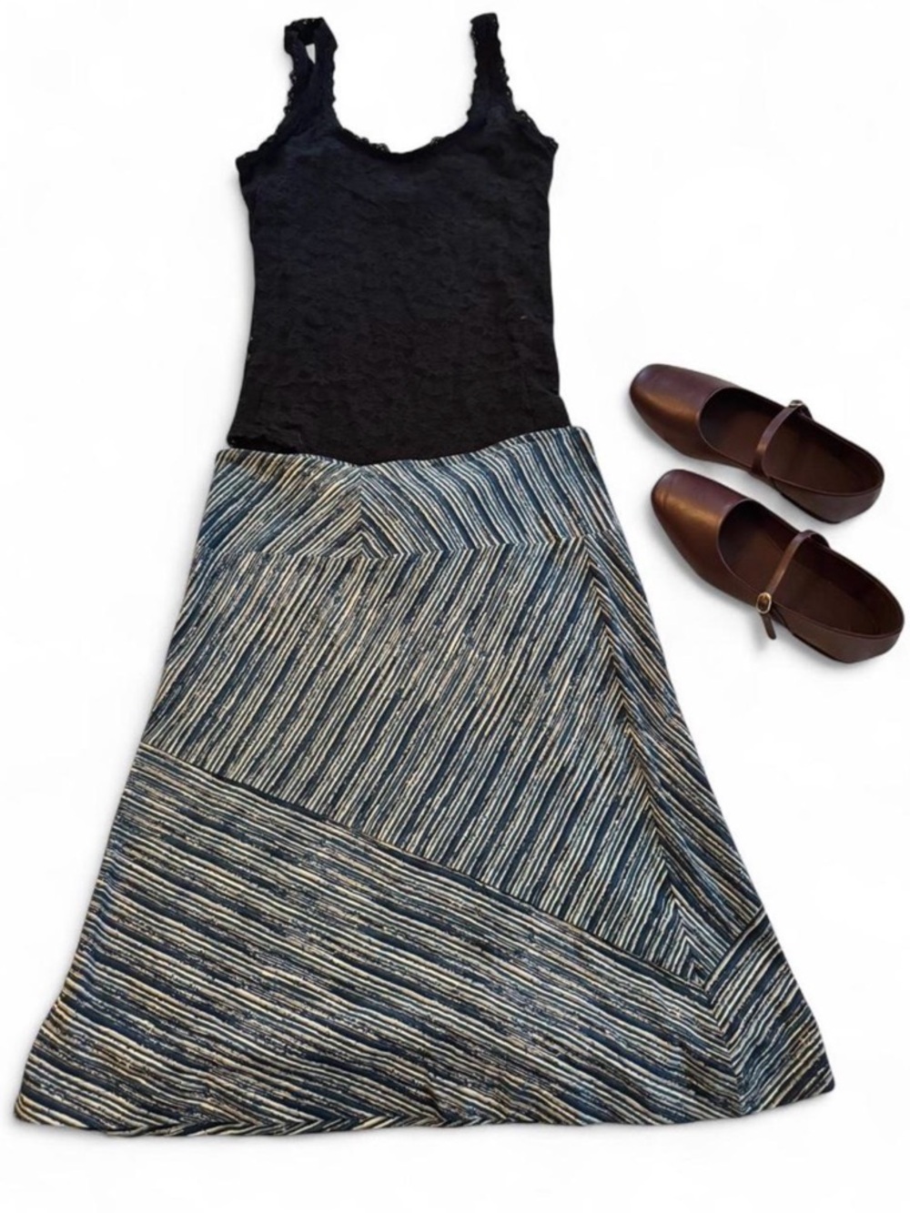 Maggie’s Organics A-Line Cotton-blend Skirt